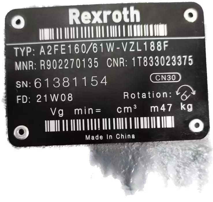 REXROTH Fixed Displacement Plug-in Motor A2FE A2FE28 Bent-axis Design Fixed Displacement Excavator Hydraulic Pump Parts