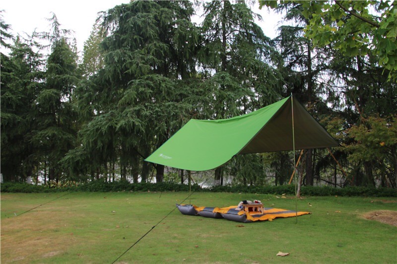 PU5000mm 190T Polyester 0.78kg Lightweight Camping Tarp