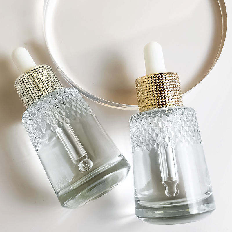 Modern Gold Luxury 15ml Perfume Acrylic Essential Oil Bottle With Dropper Oil