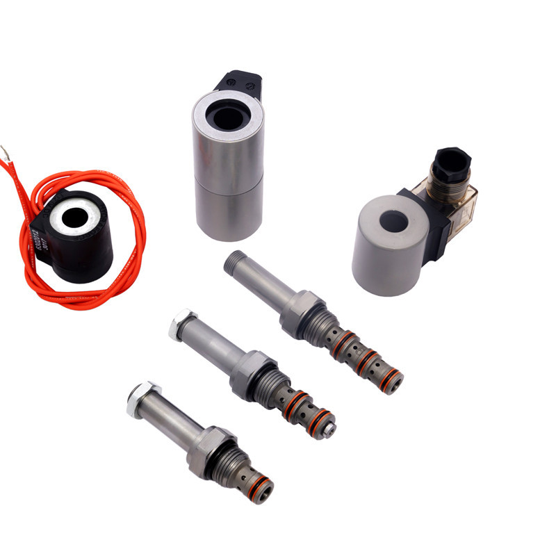 Hydraulic Cartridge Solenoid Valve 3 Way 2 Position Threaded