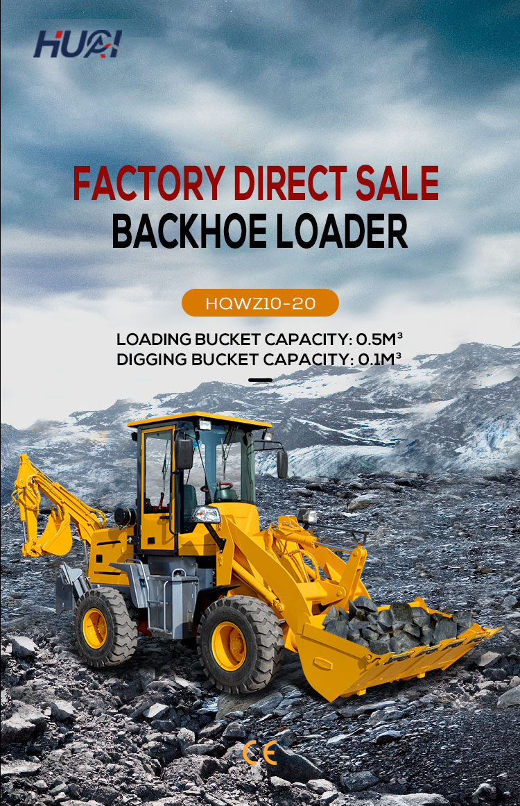 CHAOSHUN 2ton 3ton 5ton 6ton 4x4 Mini Backhoe Loader with attachment backhoe