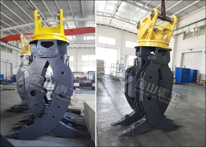 CE Certified Excavator Rotating Grapple 160-180 Kg/cm2 Oil Pressure For Komatsu