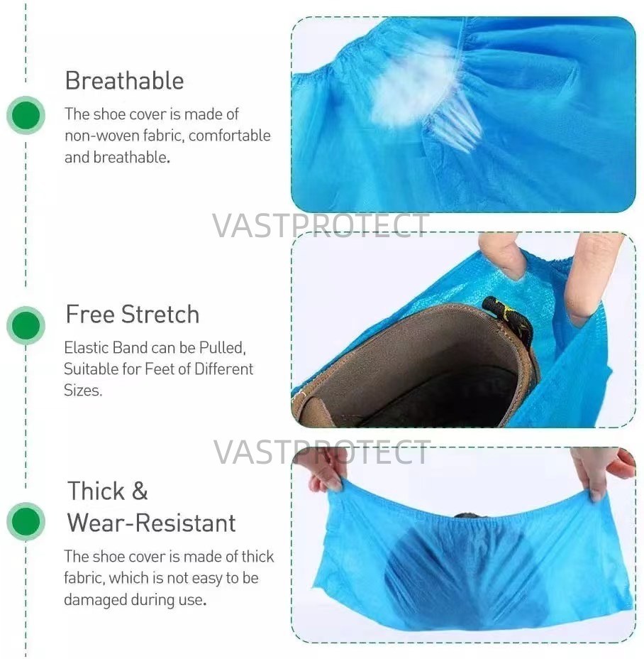 ISO Factory Disposable PP/CPE/PE Waterproof Industrial Shoe Cover
