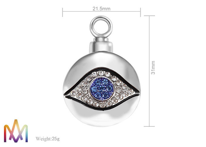 25G Cremation Urn Necklace Ashes Engraved Necklace Charms