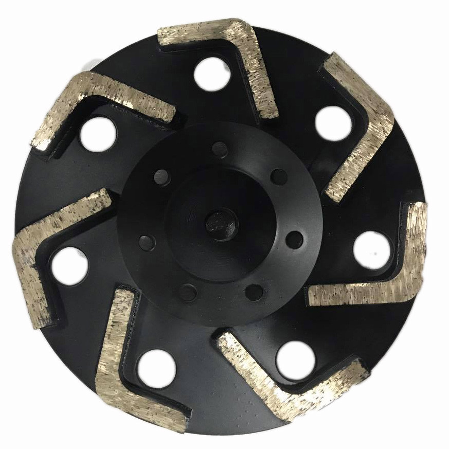 4 Inch Diamond Cup Wheel L Type Angle Grinder Concrete Polishing Wheel