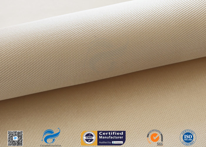 900℃ Highly Heat Resistant Silica Fabric 0.7mm Brown High Silica Cloth Satin Weave