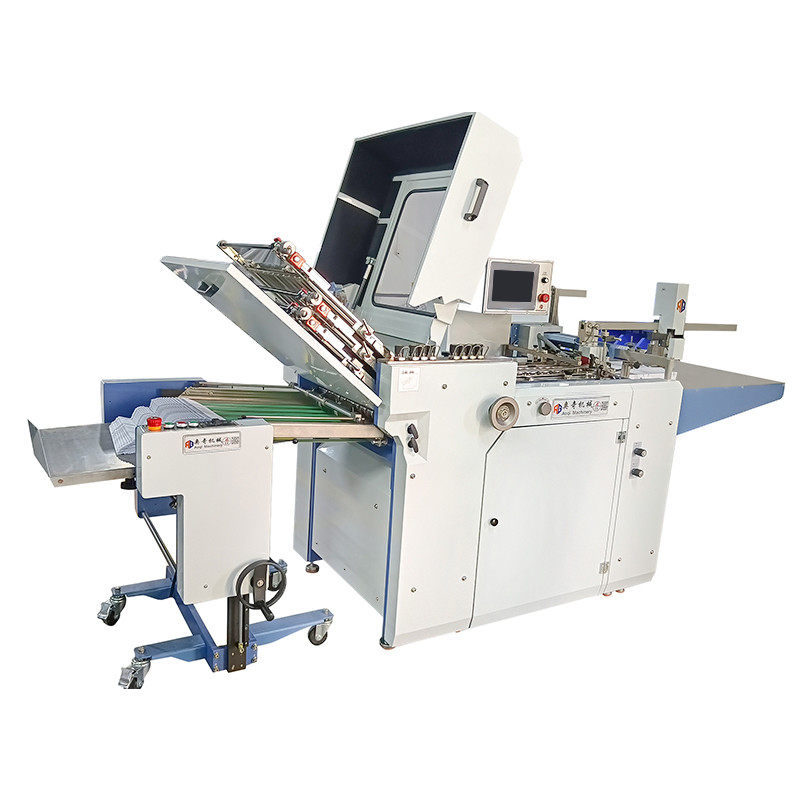 6 Buckle Plate Large Format Paper Folding Machine 530mm Silent Belt Driving Type