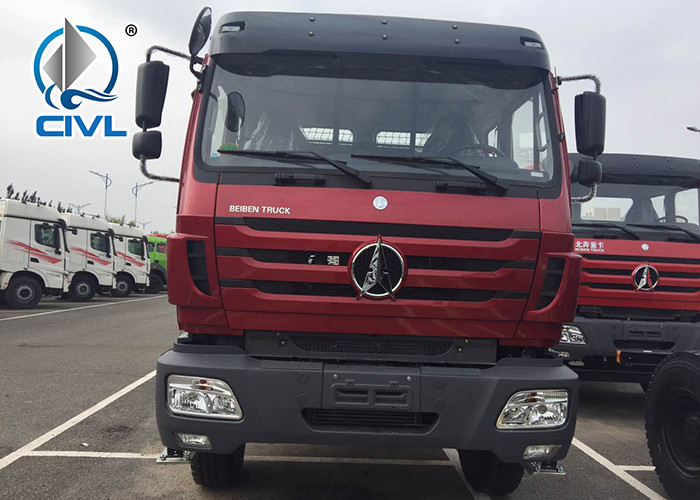 New Beiben 6x6 6x4 Cargo Truck Chasssis With Good Quality And Price red color 380hp model 2638 2642