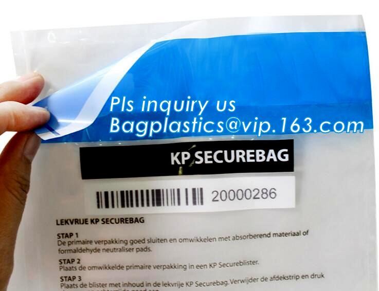 Security plastic bag with adhesive tape for cash, plastic money bag, Security Money Cash Bag For Airport/Bank and police