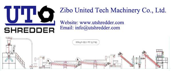 Plastic PET bottle recycling line/ waste plastic shredder & recycling plant -
