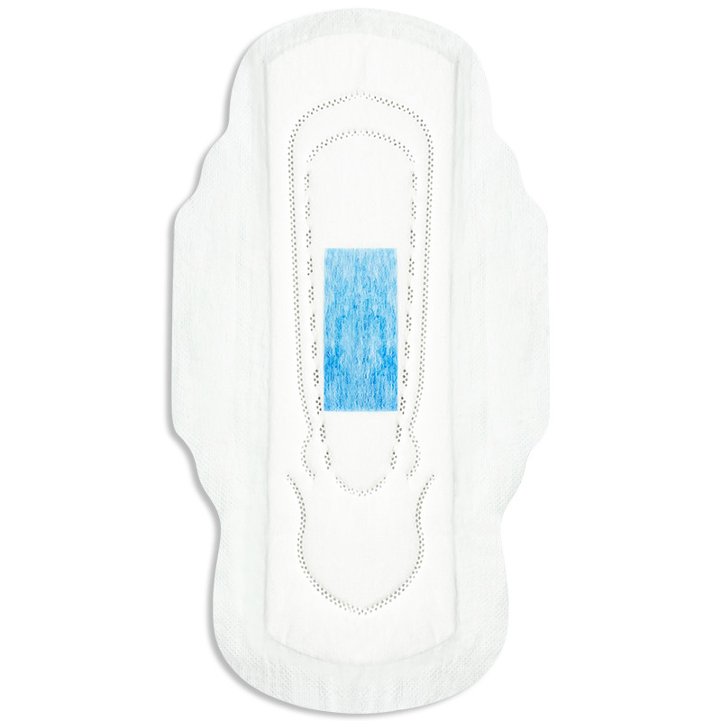 Wholesaler Private Label cotton surface Custom Night Use Blue Printting Ladies Feminine Comfortable Sanitary Pads