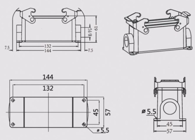 24Pin housing
