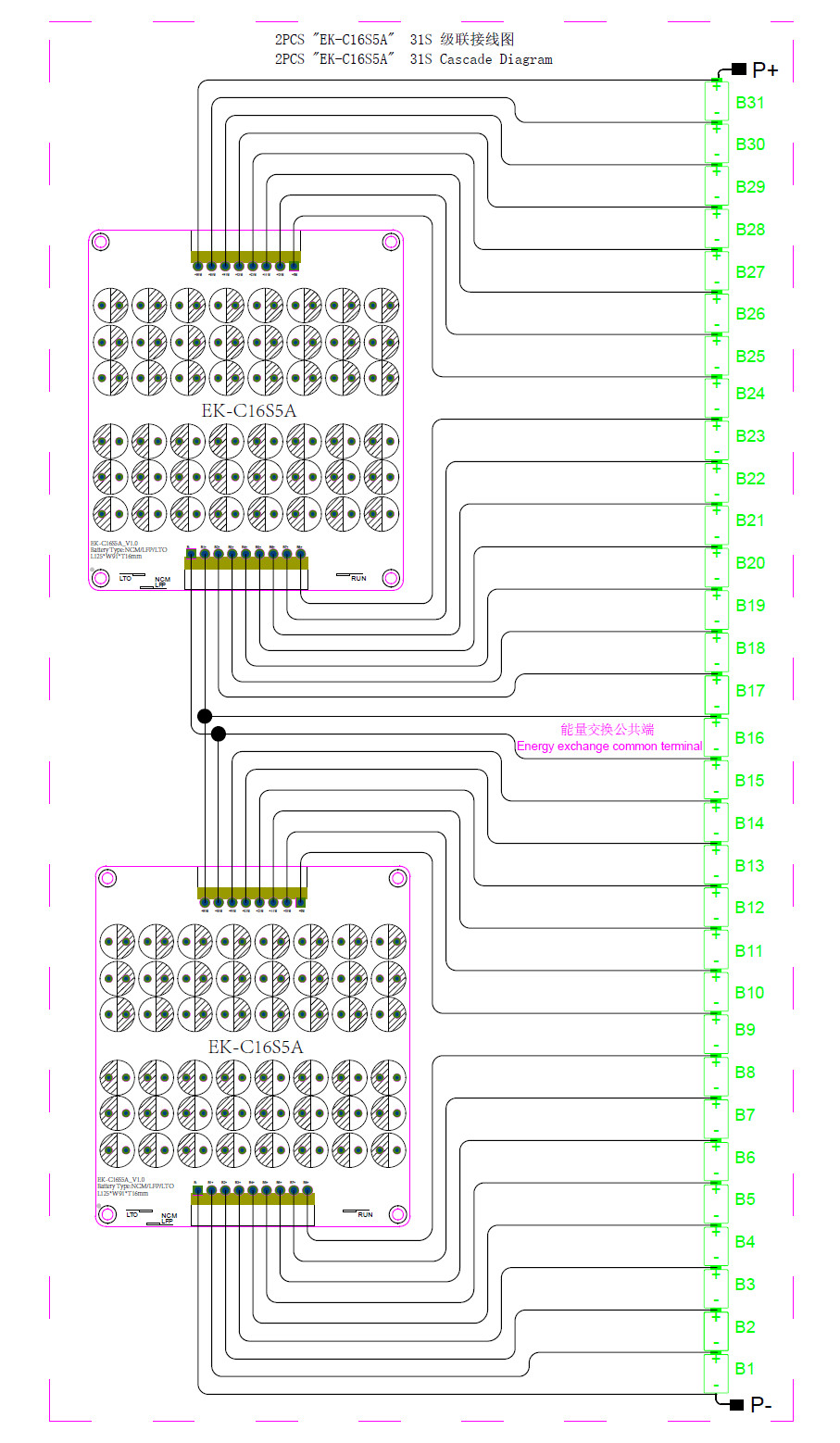 12S - 16S 5A Active Balancer BMS NCM LTO LPO LiFePo4 Lithium Battery Equalizer