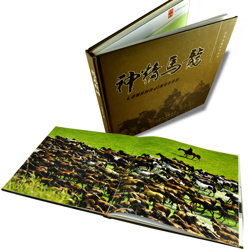 Glossy C2S Fine Art Paper Hardcover Book Printing Spot UV Finishing Photograph