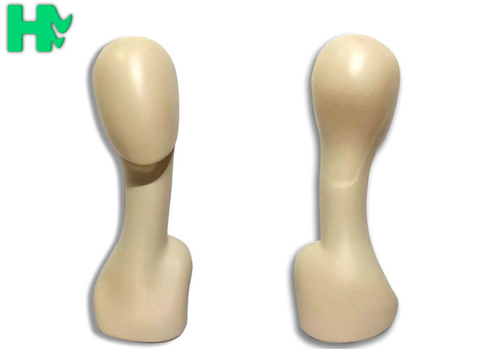 PE Wig Head Stand For Hair Wigs , Tall Wig Stands For Long Hair