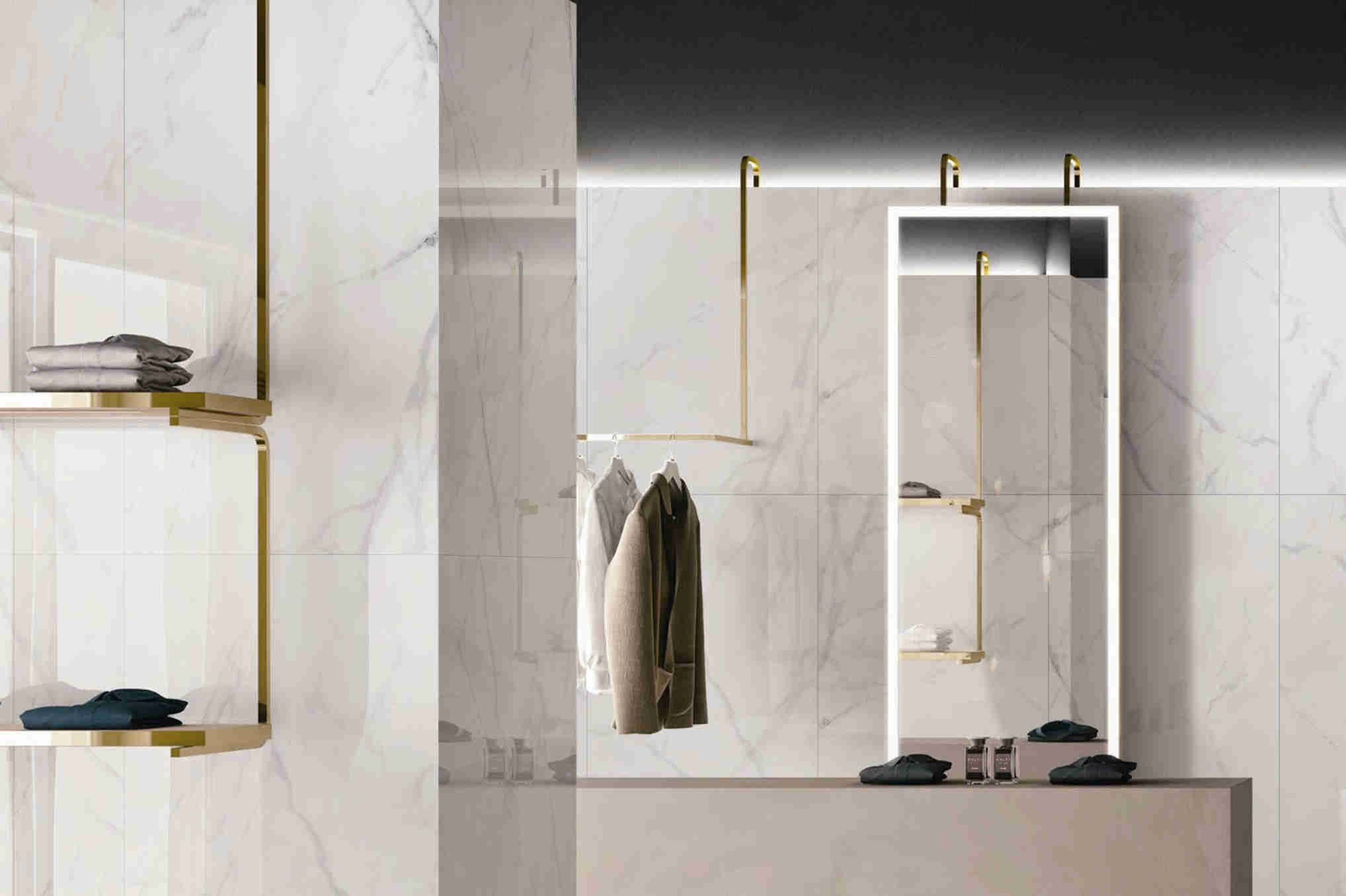 Renewable 24x48 Porcelain Tile 60*120 Cm Size Fine Air Permeability Super White Color