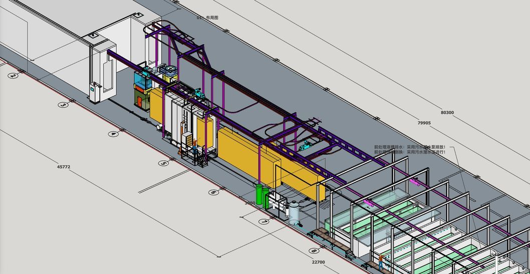 Dipping Pretreatment for Aluminum Profiles Powder Coating Line