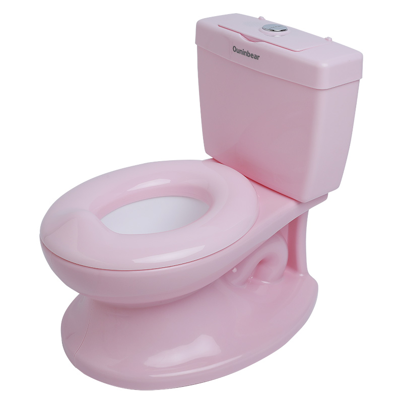 Pink Eco friendly PP Baby Potty Toilet with Custom Logo Print Pattern Training Function