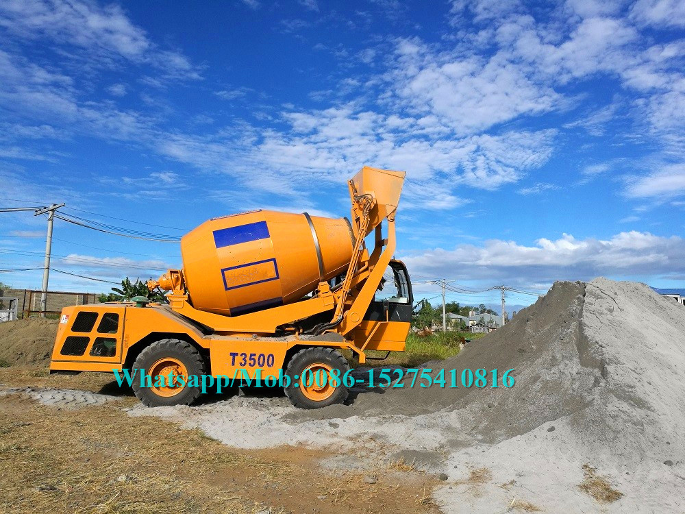Hydraulic Concrete Construction Equipment Self Loading Mobile Concrete Mixer