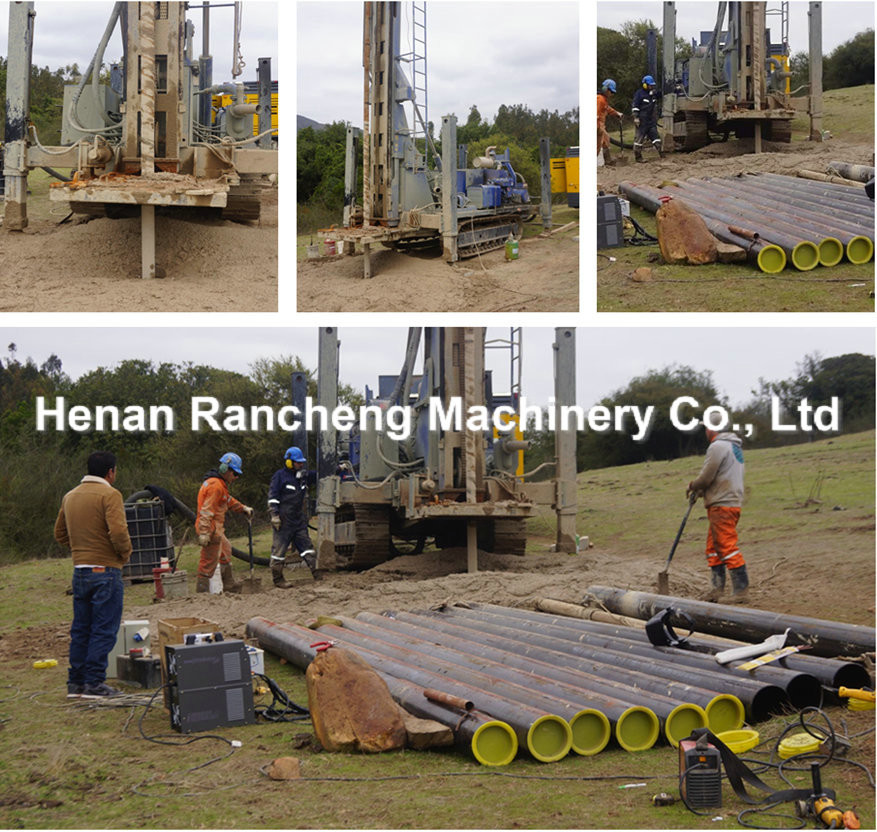 High Rotary Speed Water Well Drilling Equipment 160KW Engine 650m Drilling Depth