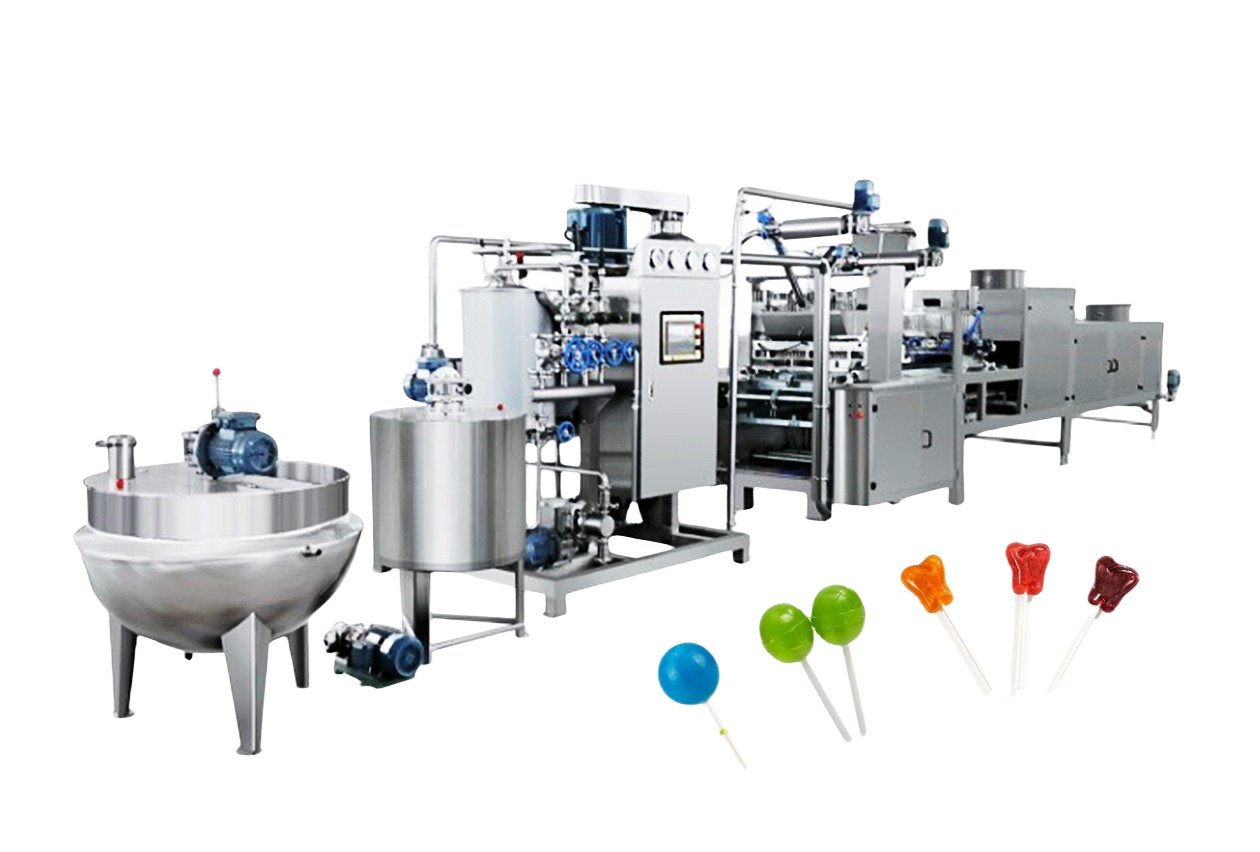 Professional Hard Candy Lollipop Production Line 150KG/300KG Per Hour Automatic 15-50KW 0