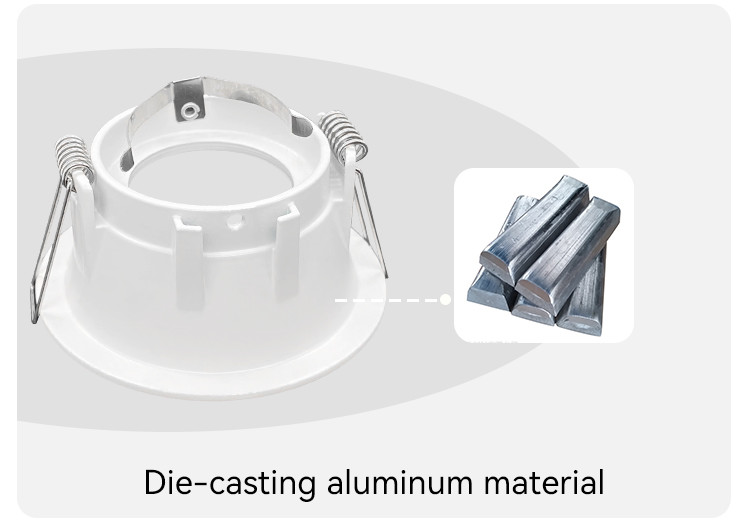 IP44 GU10 Recessed Spotlight Anti-Glare Aluminum Frame For Commercial