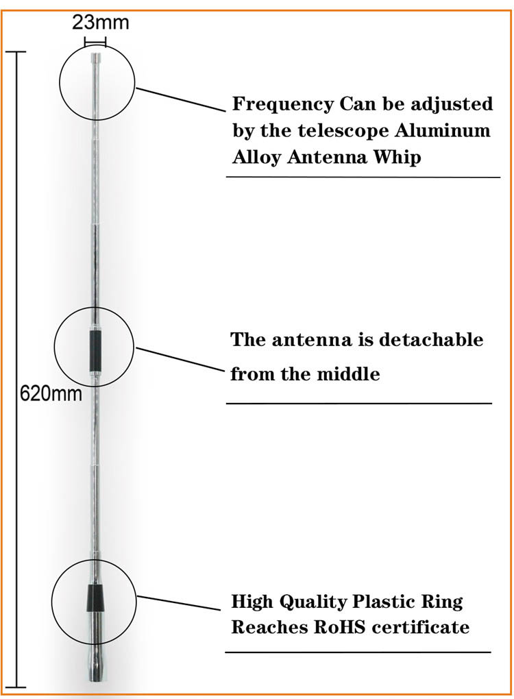 High Gain 3-10dBi Uhf 433mhz Antenna Ham Radio Uhf Antenna