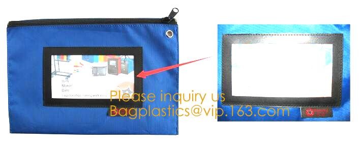 Locking Security Money Bag Cash Bank Deposit Bag with Two Keys Bank Security Deposit Bags Cash Bag With Locking bagease