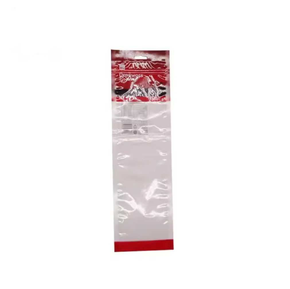 Custom Printed Reusable Plastic Clear Vacuum Seal Zipper Snack Food Beef Jerky Packaging Bags