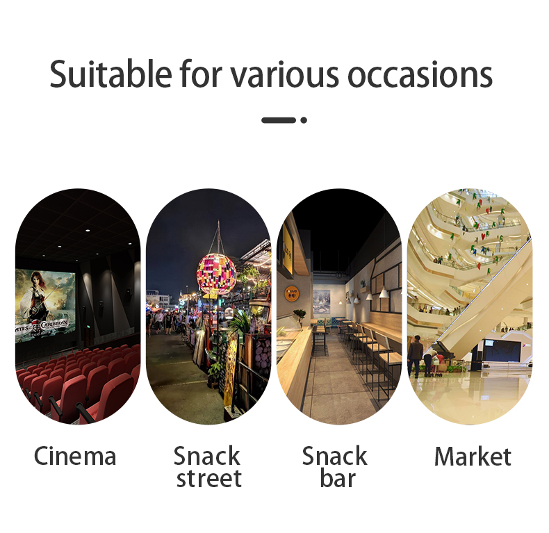 550*412*750mm EB-07 Commercial Popcorn Machine for Cinema and Shopping Malls