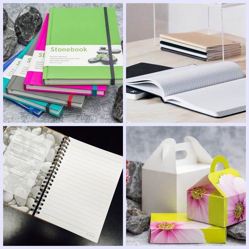 Waterproof Tear Resistant White Paper Made From Stone 160um Recyclable