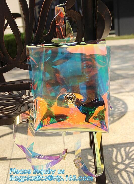 pocket transparent pvc clear backpack wholesale with padded straps, Waterproof Clear School Student Transparent PVC Back
