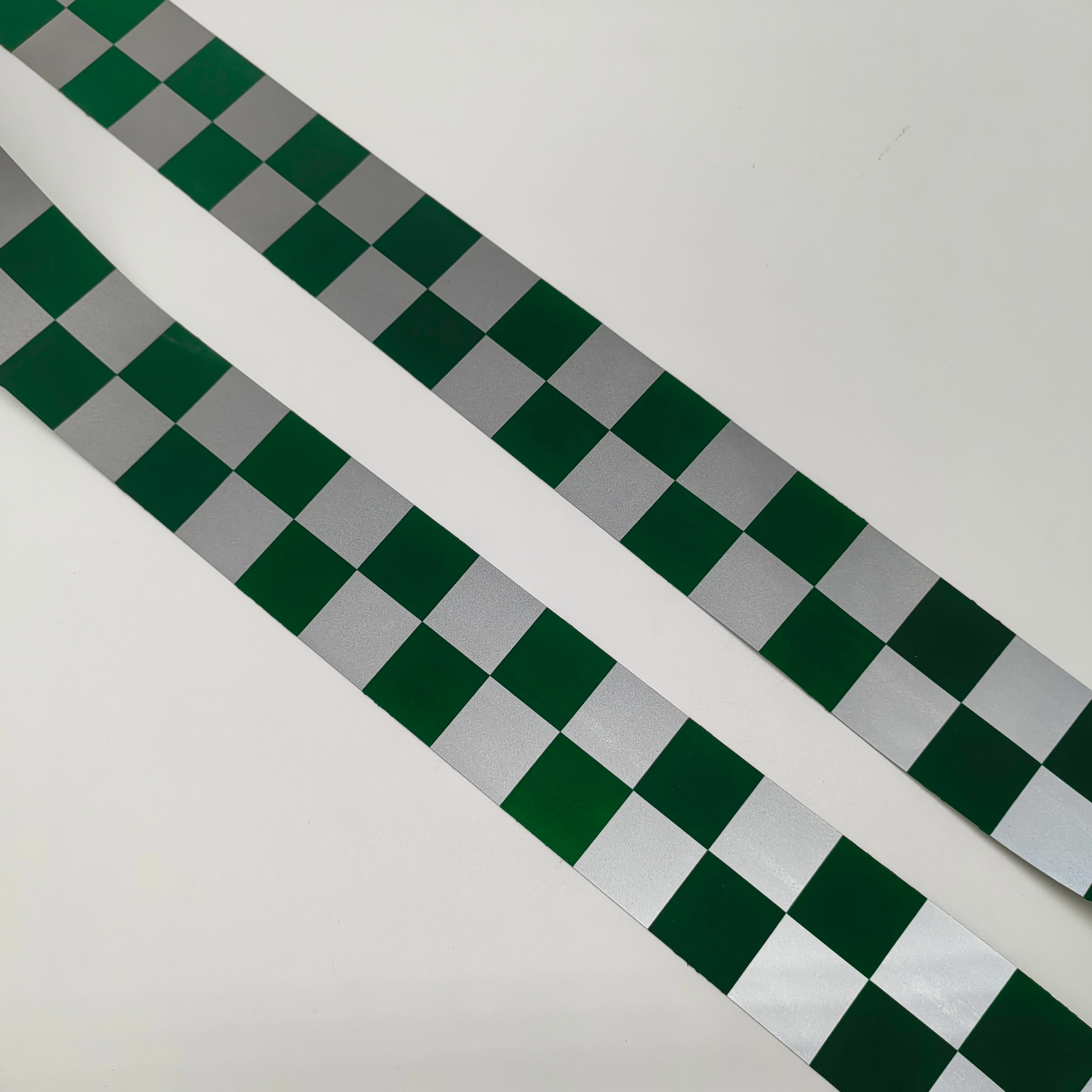 Green Pane High Visibility Reflective Fabric Sew On For Garments Hats Fashion Jackets