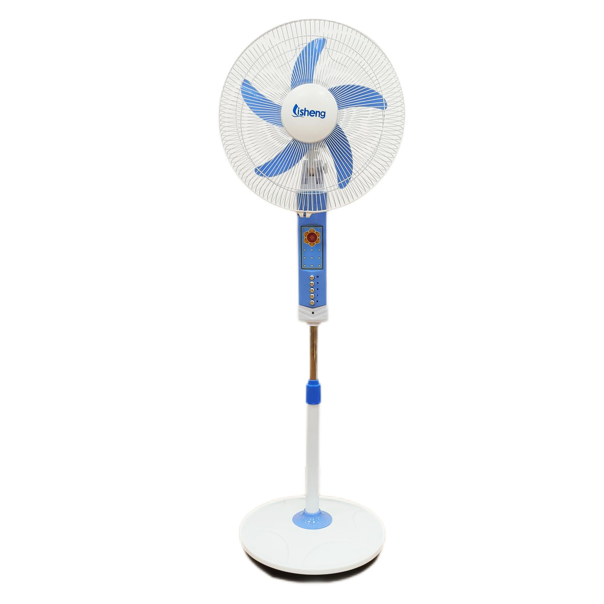 High Speed 12V DC Brush Motor Fan 16 Inch Solar Rechargeable