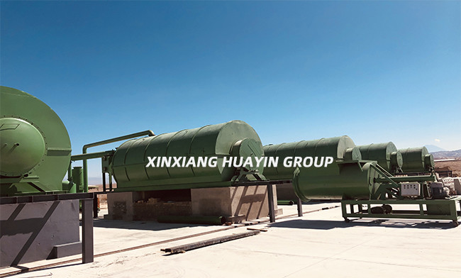 High Oil Yield Waste Plastic And Tyre Pyrolysis Plant 3 Condensers To Fuel Oil