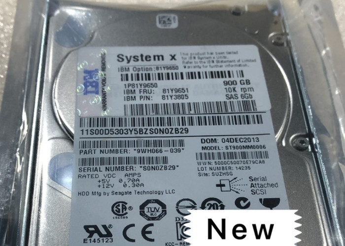 250G SATA 7.2K 6GB IBM Hard Disk 81Y9723 81Y3850 81Y9722 Long Lifetime
