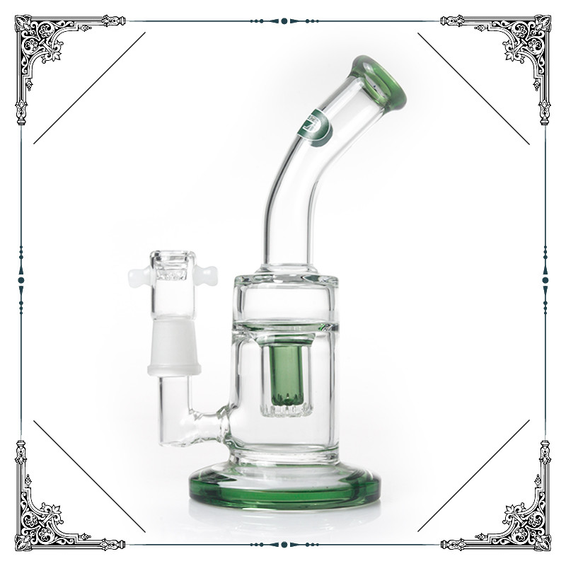 17 Inches Tall Grace Glass Beaker Water Pipe With Six Tree Arms Percolator Bongs