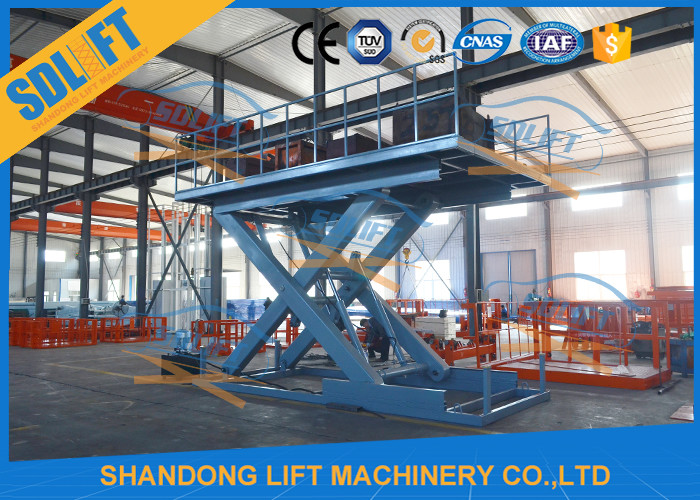Durable Hydraulic Scissor Car Parking Lift , Vehicle Scissor Lift With CE