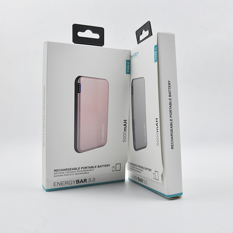 Wholesale cheap matte film mobile phone accessories packaging Paper box with hanging