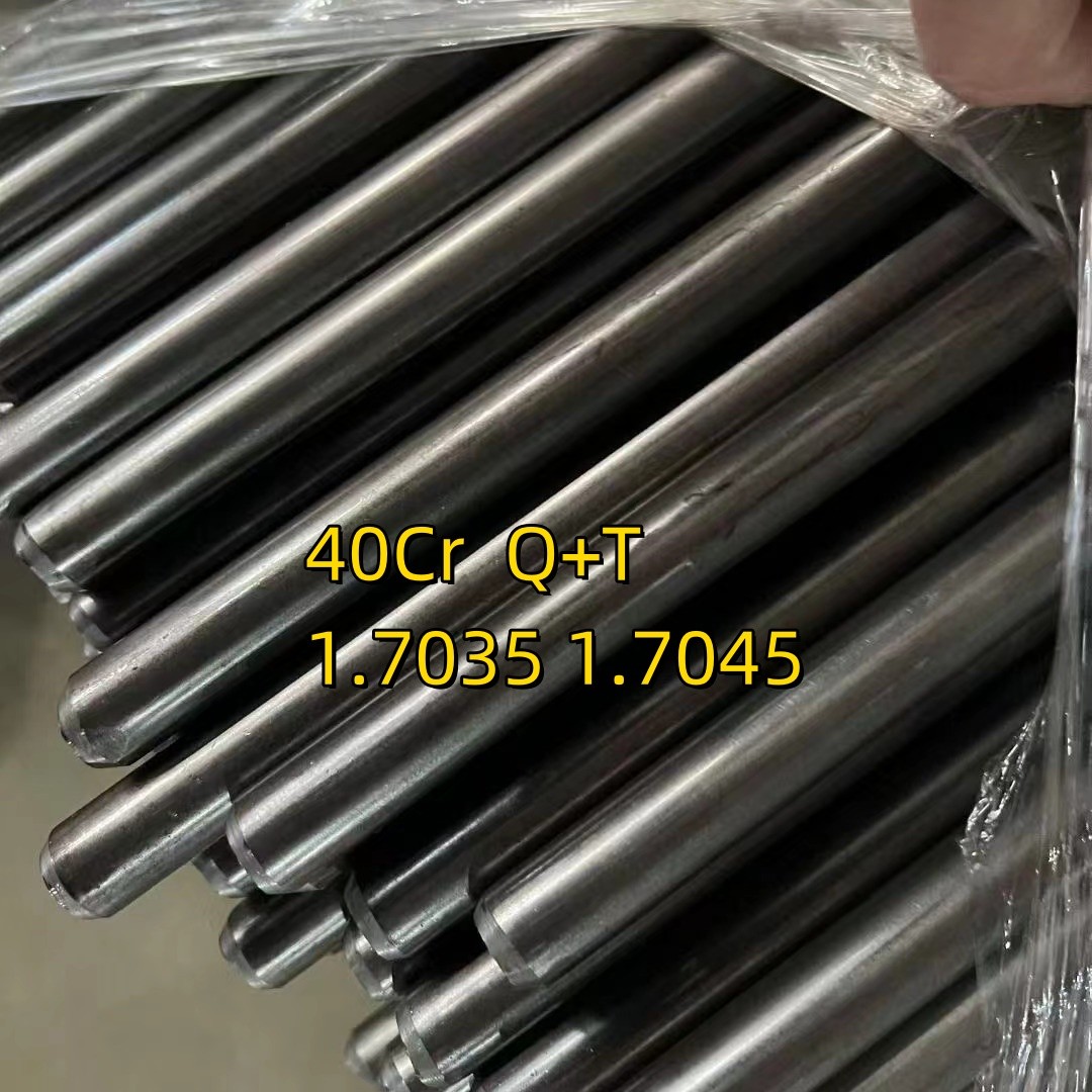 40Cr 1.7035 Q+T 25mm Dia 2500mm Length Cold Drawn Round Bar Bright Surface H9 Tolorance HRC 28-32