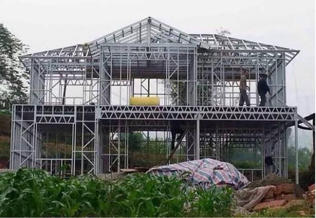 Portable Light Steel Prefab House Apartment Building Modular Frame Structure