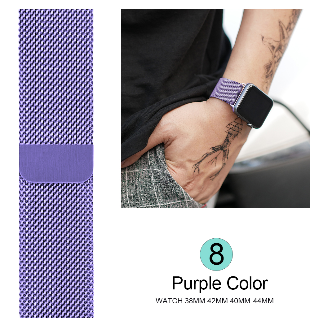 44mm metal bracelet smart Magnetic Closure Clasp 42mm watch charging band