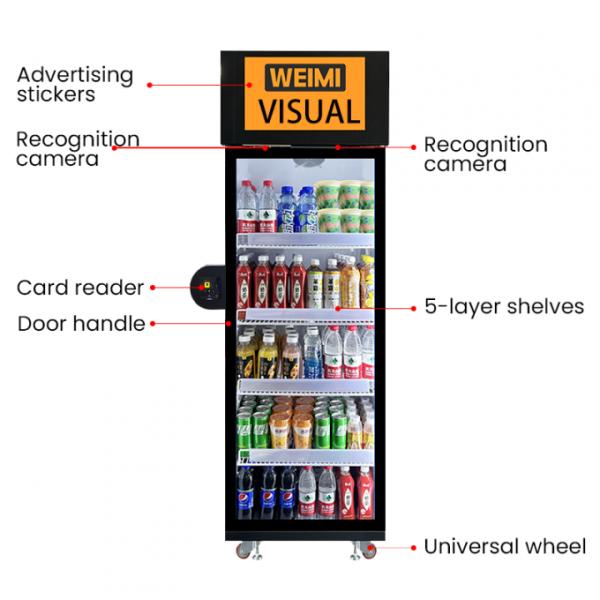 WEIMI Smart AI Vending Machine with Card Reader – 99.5% Accurate AI Recognition