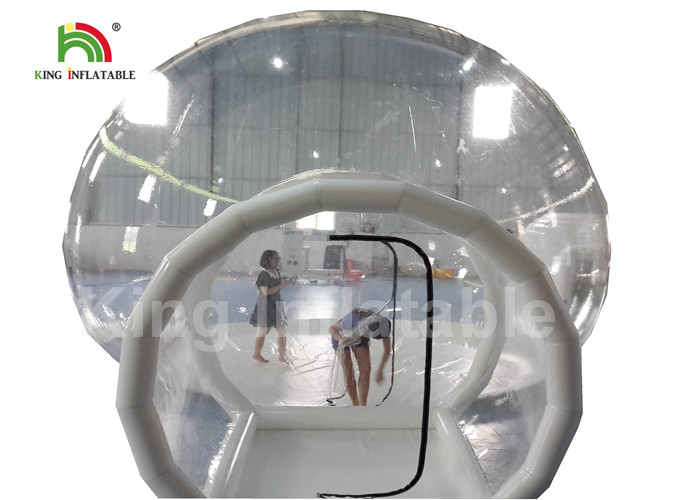 6m Diameter Transparent Inflatable Bubble Tent With Tunnel For Outdoor Camping Rent