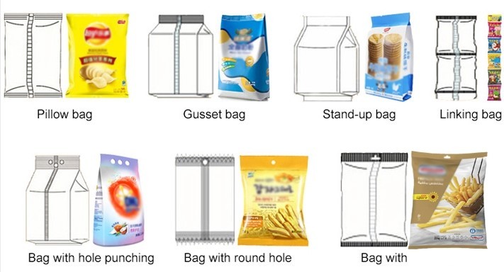 OEM Vertical Roll Film Making Snack Food Packaging Machine