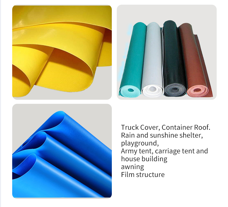 610gsm Waterproof Tarpaulin Roll Fabrics Plastic Vinyl Fabric 0.9mm PVC Tarpaulin Roll