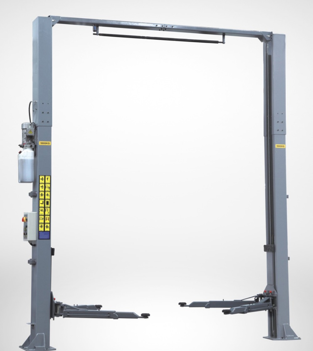 Gantry 10000 Pound 5 Ton 2 Post Car Lift For 9 Foot Ceiling Electrical Release