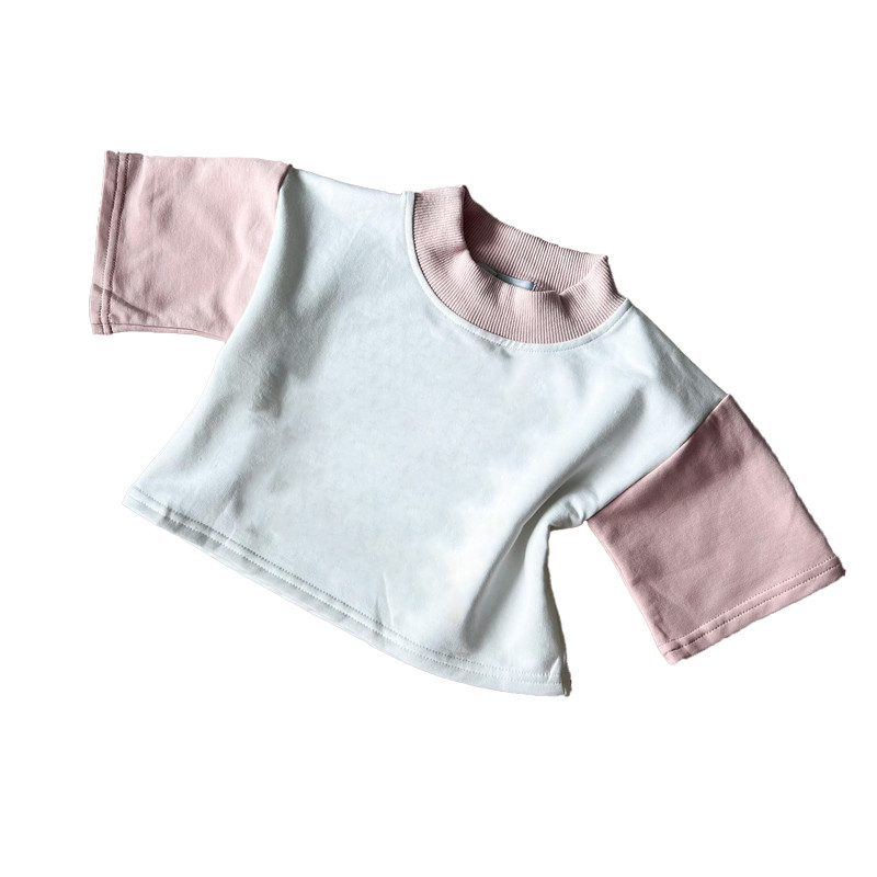 Babies Custom Made T Shirts Kids Casual French Terry Fabric