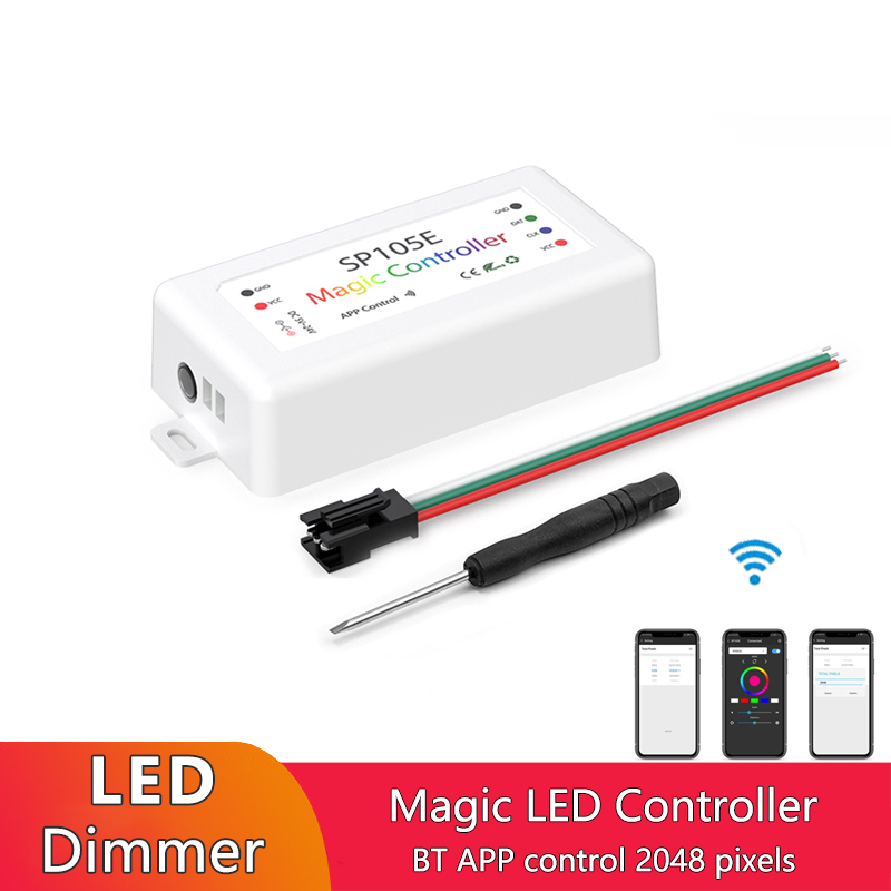 3 Channels Magic LED SP105E Controller Bluetooth App Control