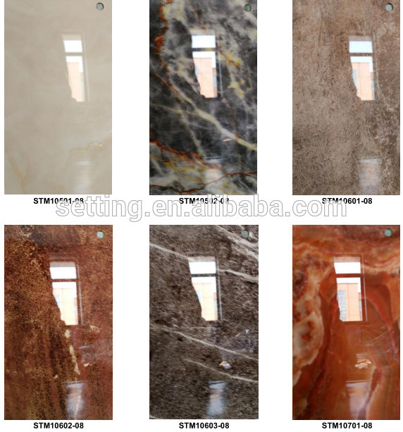 High gloss marble color acrylic mdf board for kitchen